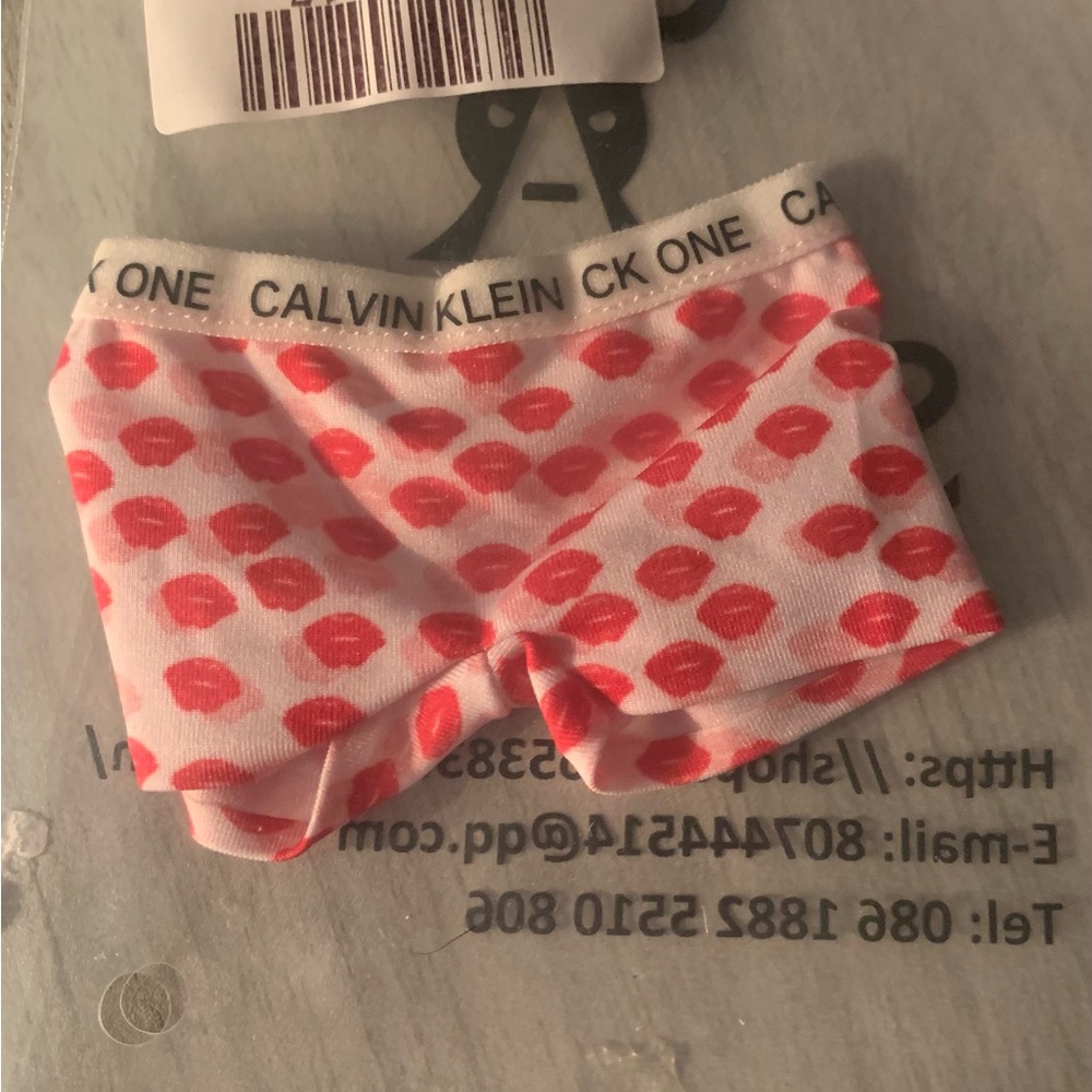 Calvin Klein Kids' Pink Lip Print Shorts